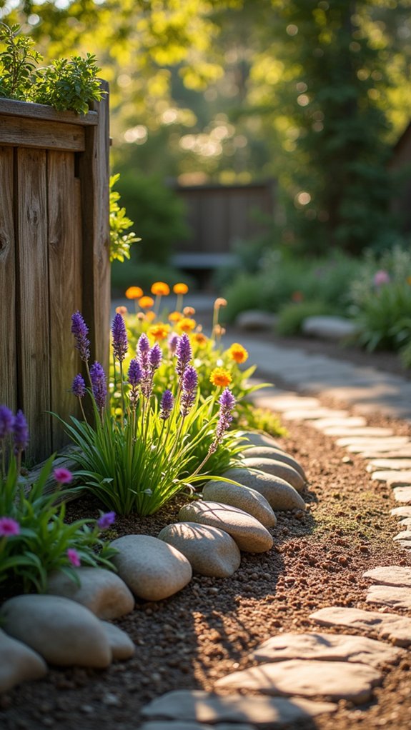 seasonal river rock decor