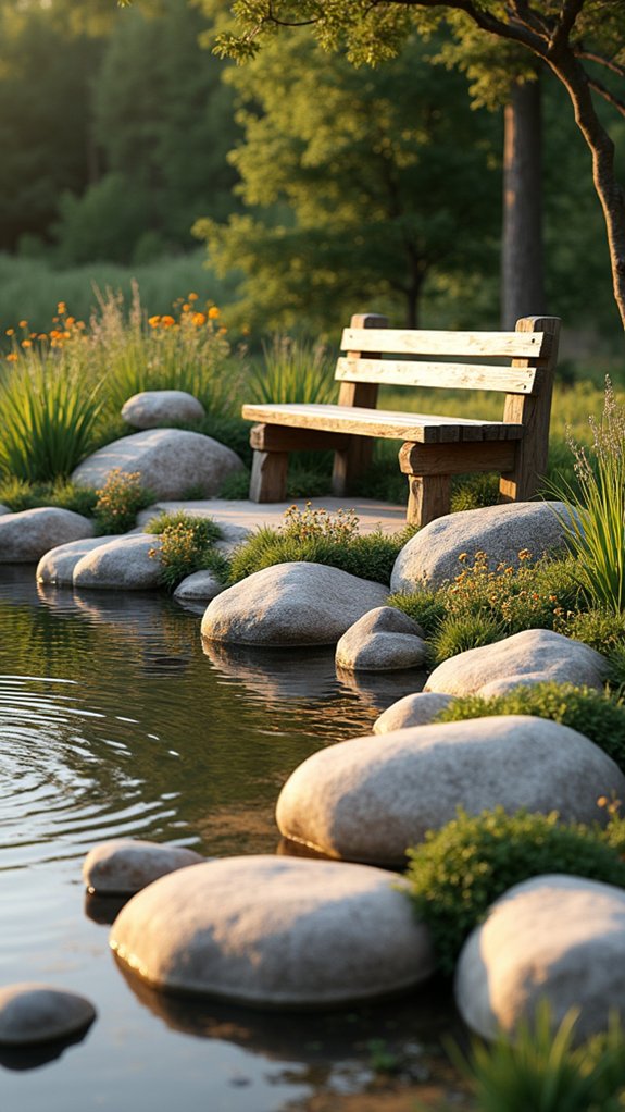 seasonal river rock transformation