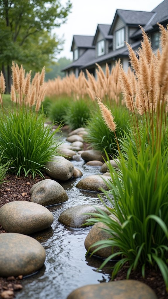 seasonal transformation of grasses