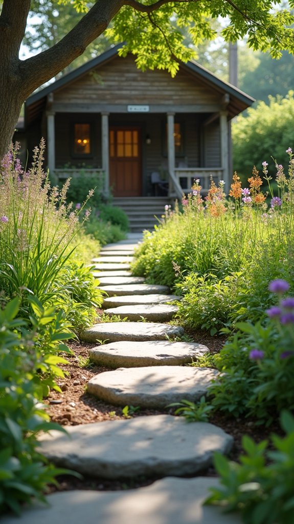 serene low maintenance outdoor charm