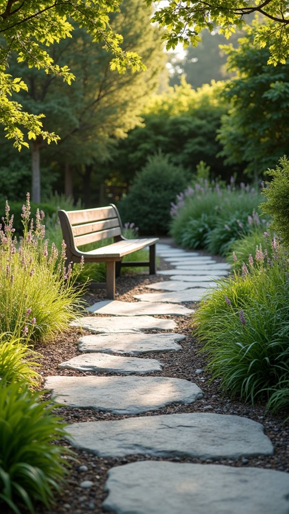 serene minimalist rock pathways