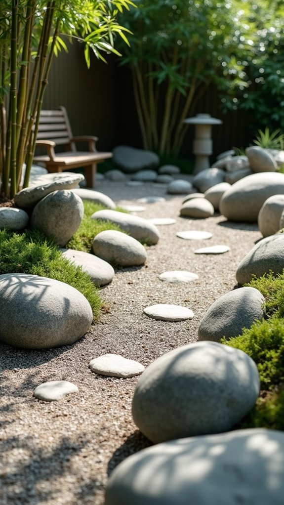 serene minimalist zen garden