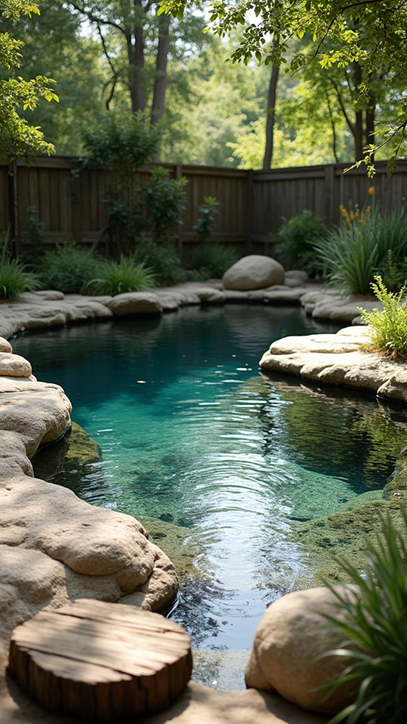 serene natural swimming ponds