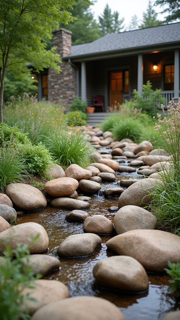 serene river rock aesthetics