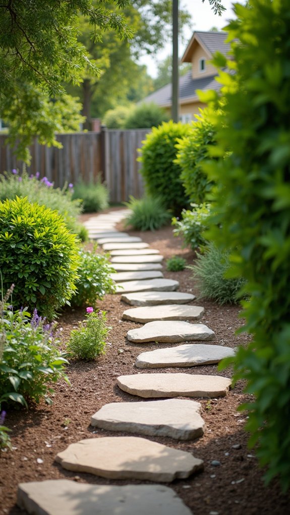 serene river rock pathway