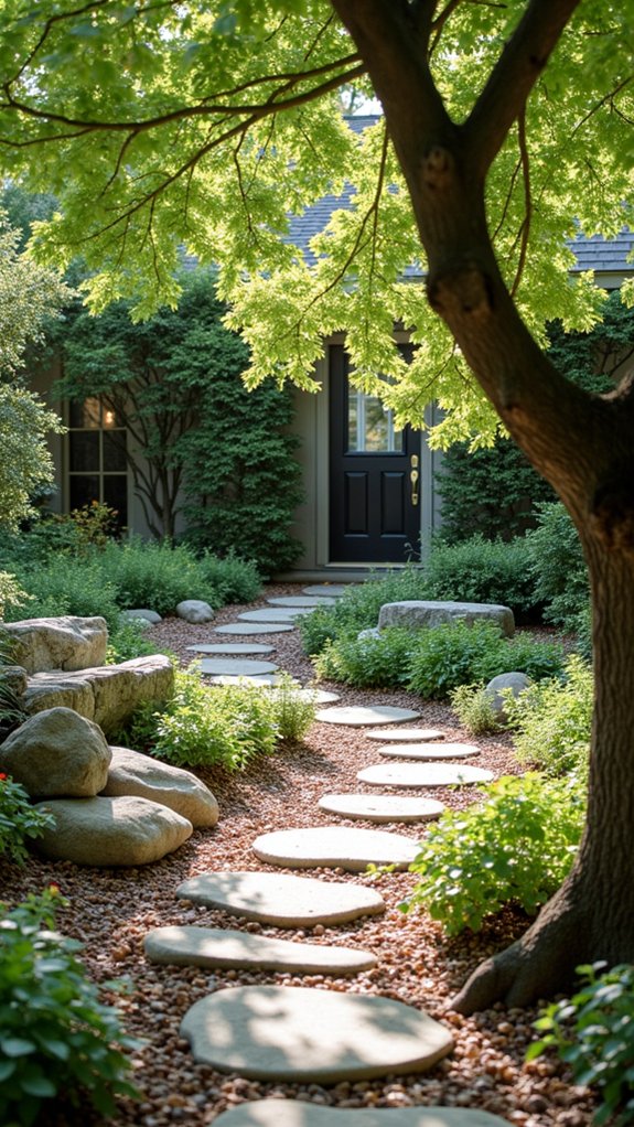 serene rock garden ambiance