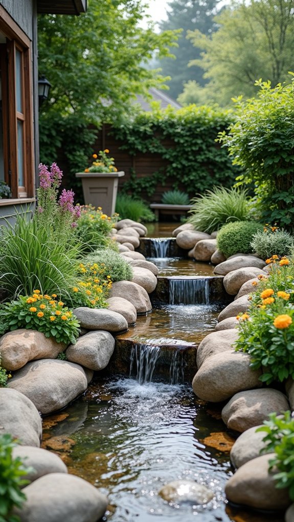 serene water feature design