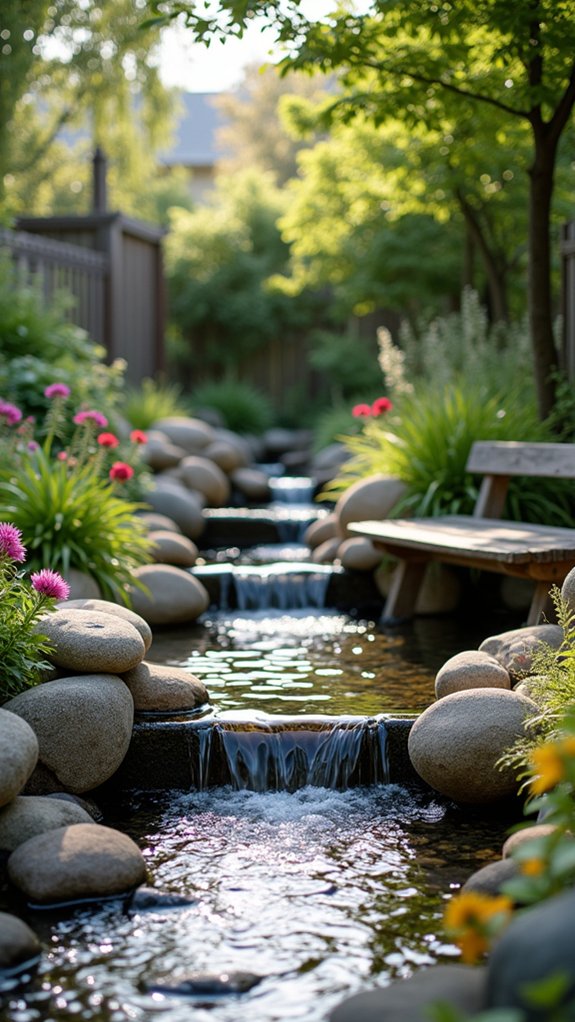 serene water garden retreat