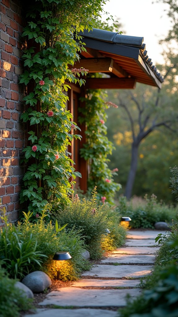 solar lit vibrant garden ambiance