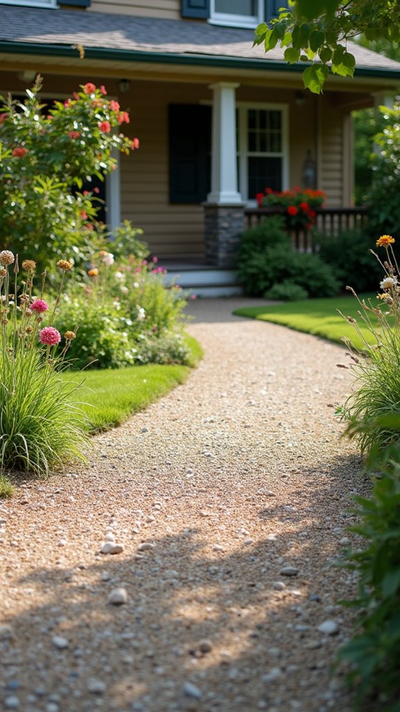 stylish customizable gravel driveway