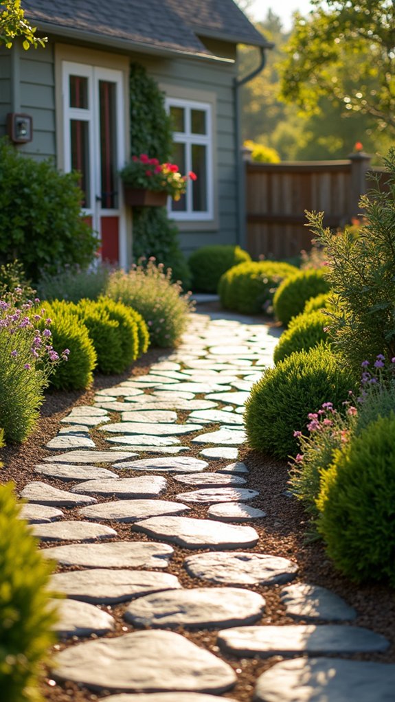 stylish natural stone driveway