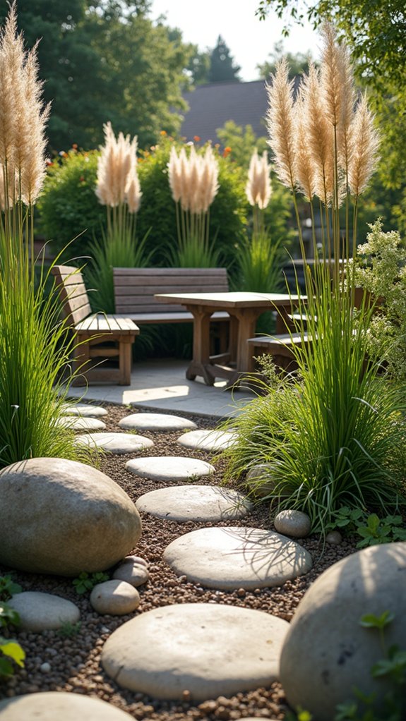 swaying grasses calming atmosphere