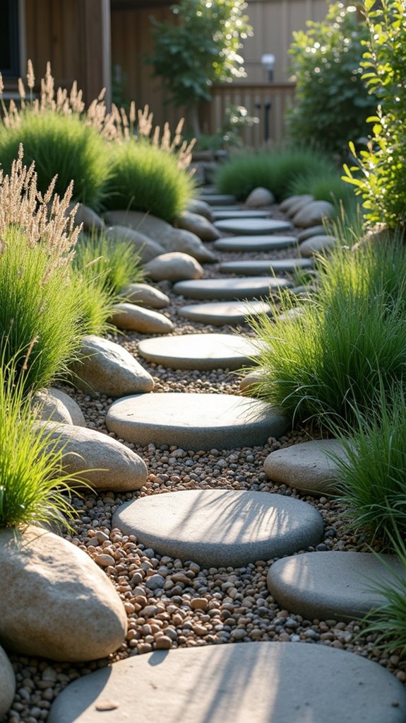 terraced gardens with grasses
