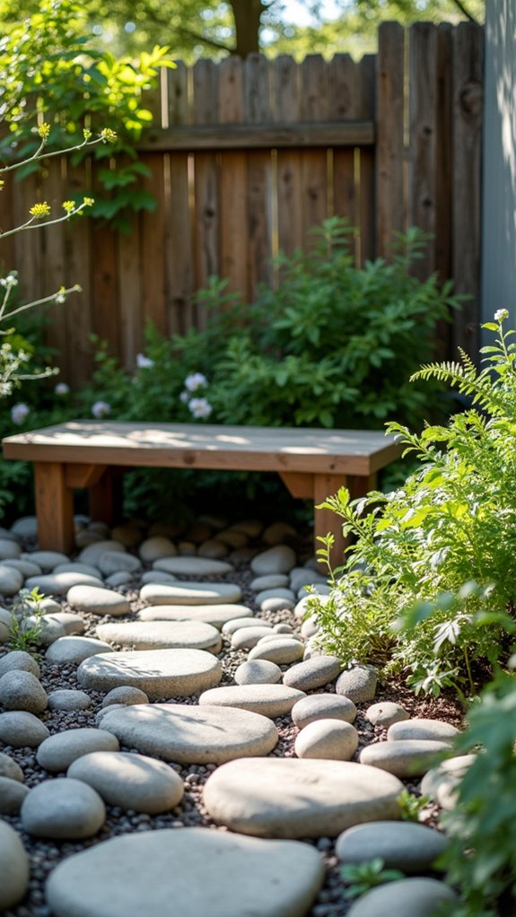 themed river rock displays