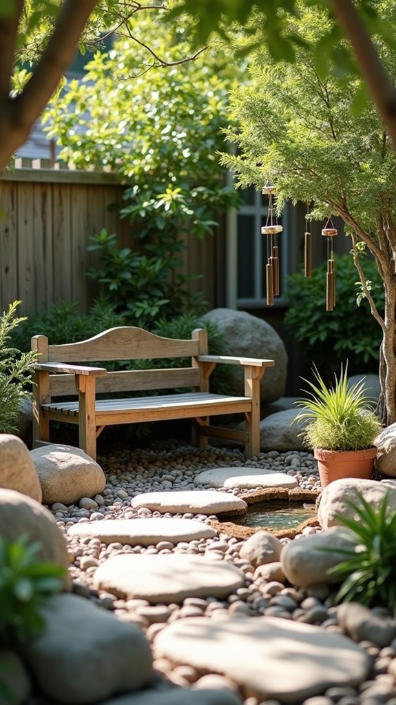 tranquil backyard meditation nook