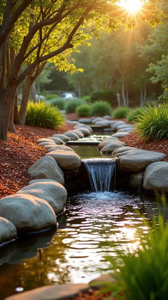 tranquil river rock oasis