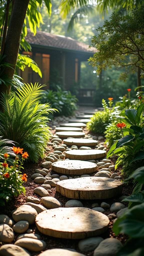 transform pathways with rocks