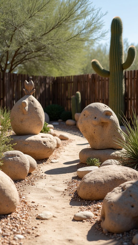 transformative desert rock sculptures