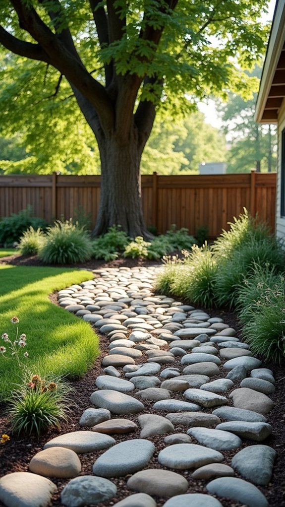 transformative garden rock borders