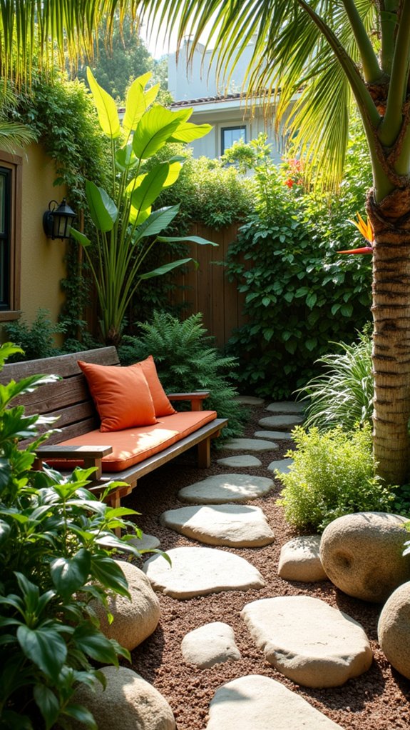 tropical rock garden paradise