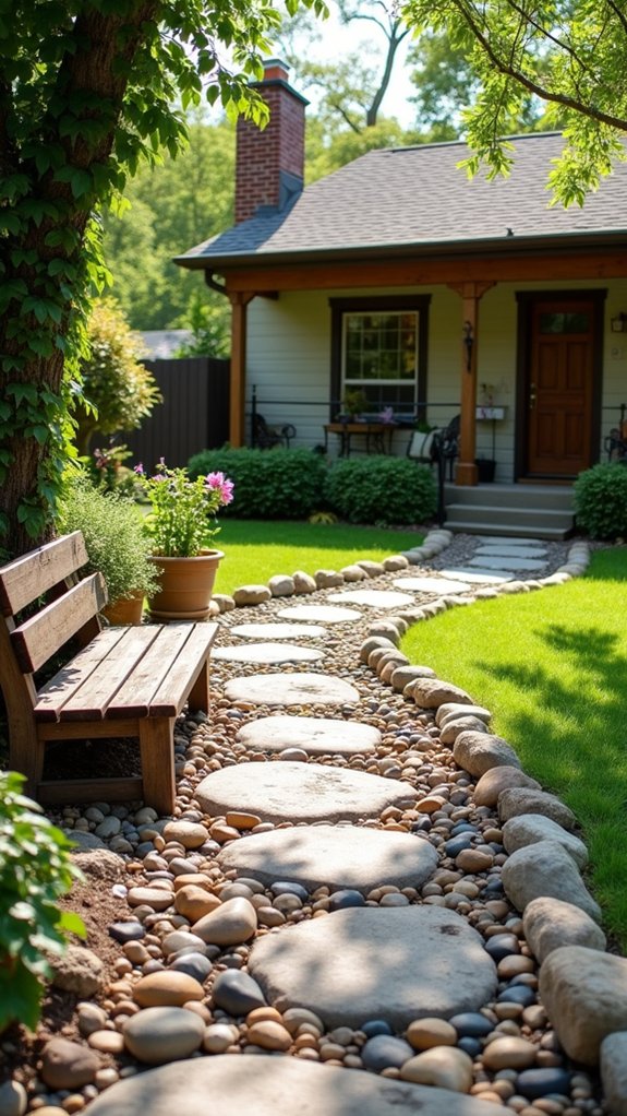 unique river rock designs