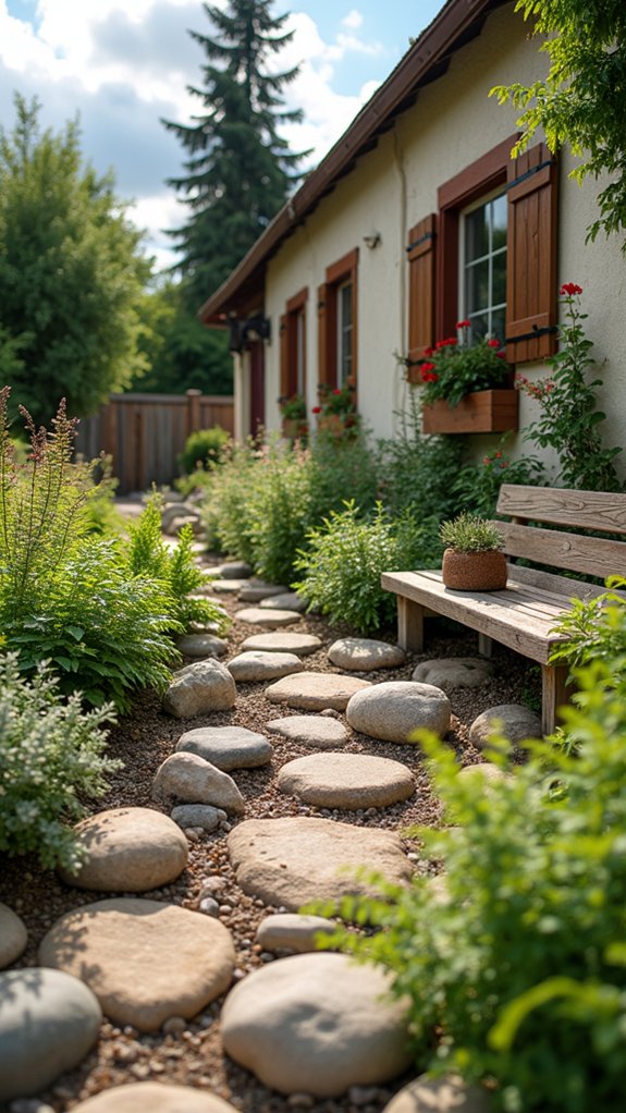 unique rock garden oasis