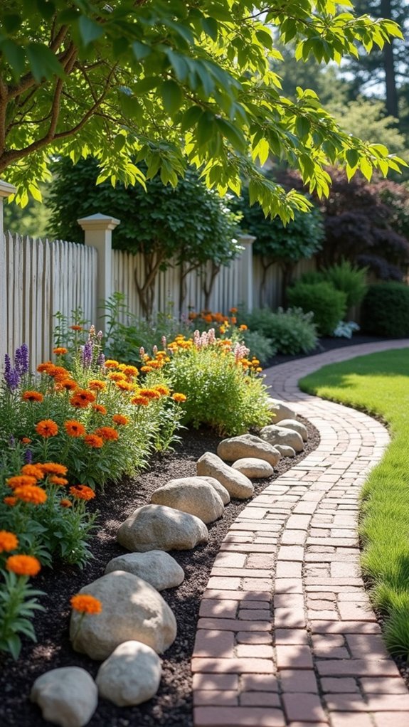 varying rocks enhance landscaping