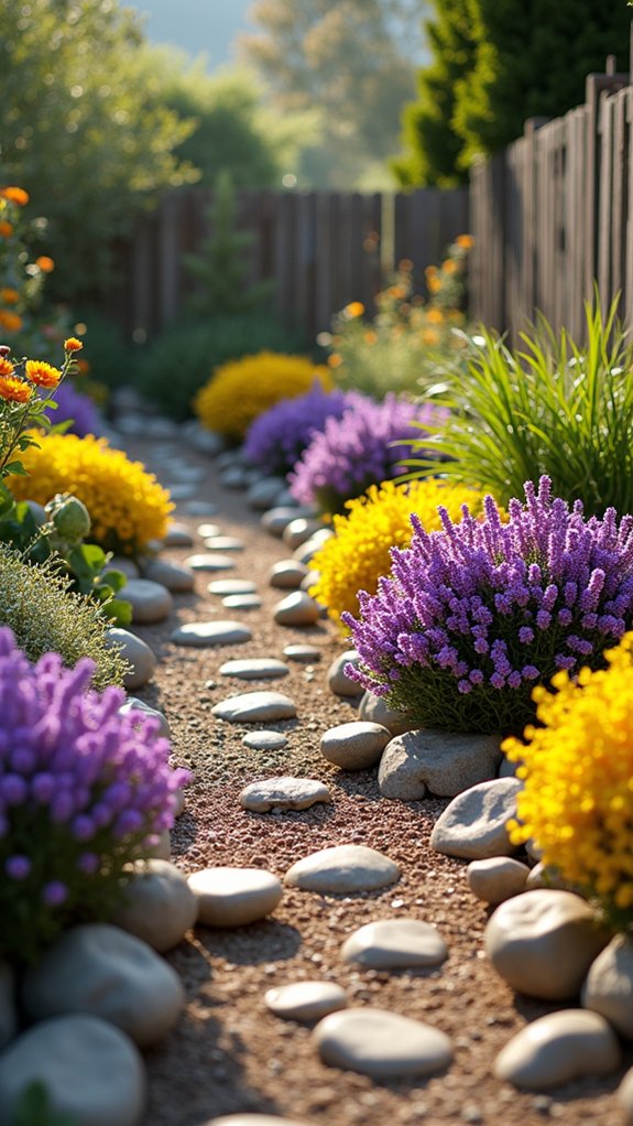 vibrant garden with whimsy