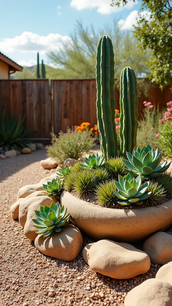 vibrant succulents enhance landscapes
