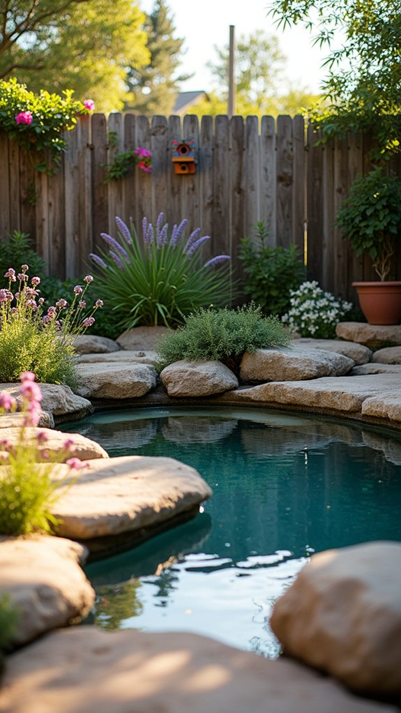 wildlife habitat with river rocks