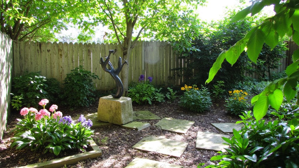 artistic elements enhance gardens