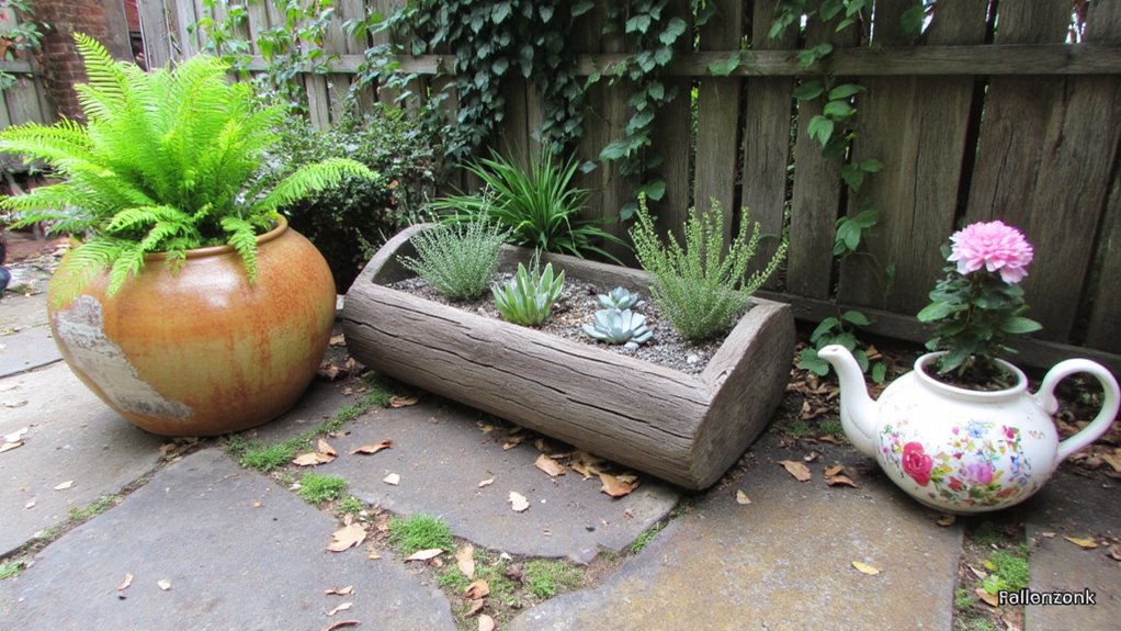 artistic planters enhance beauty