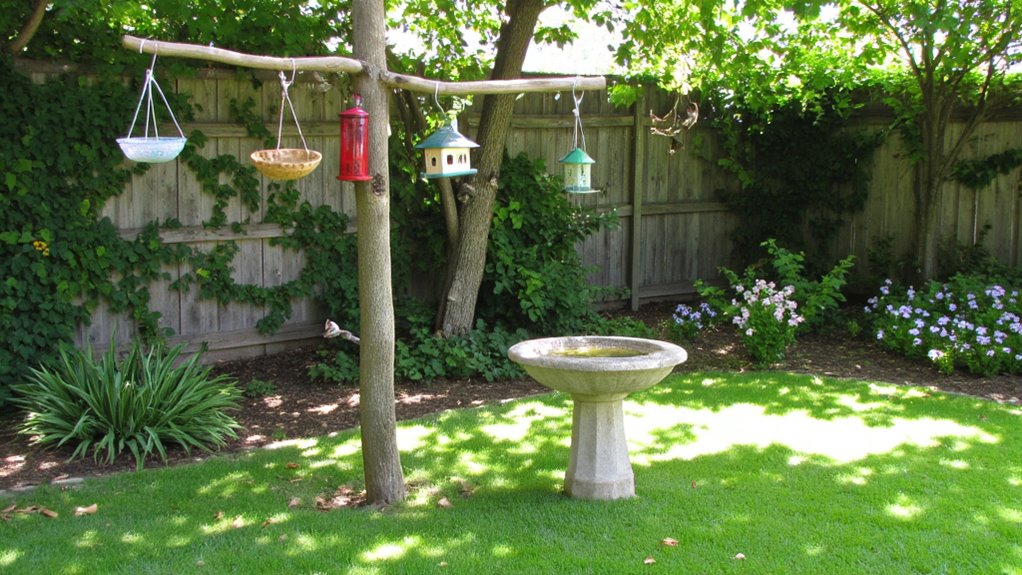 attract birds with feeders