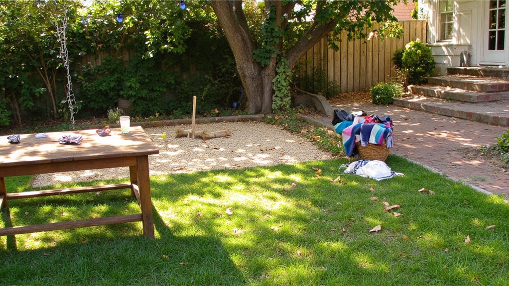 backyard fun game setup