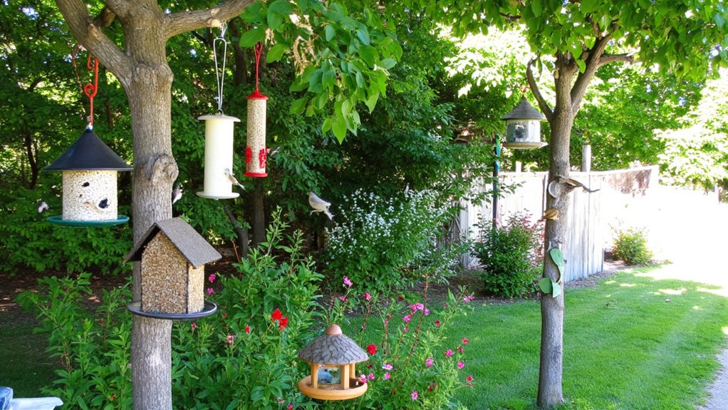 bird feeders attract wildlife