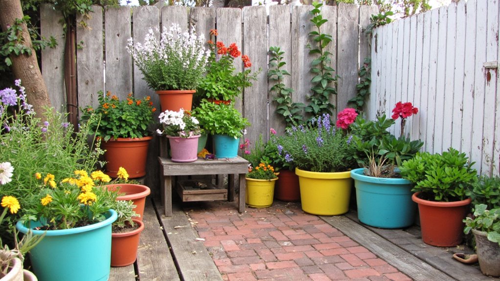 bright pots transform gardens