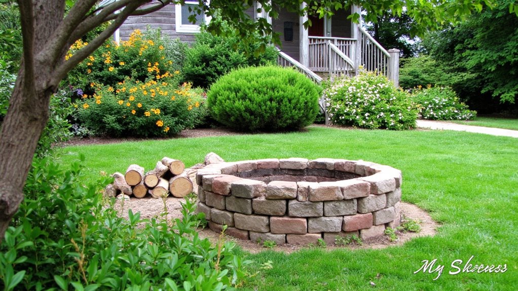 budget friendly fire pit creation