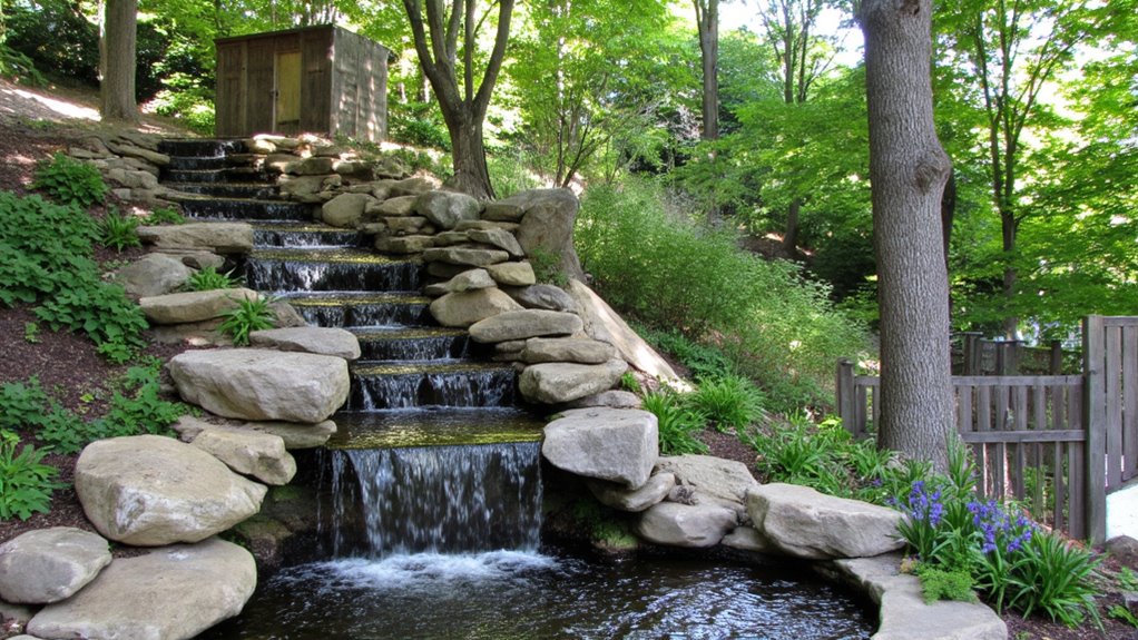 cascading waterfall for tranquility