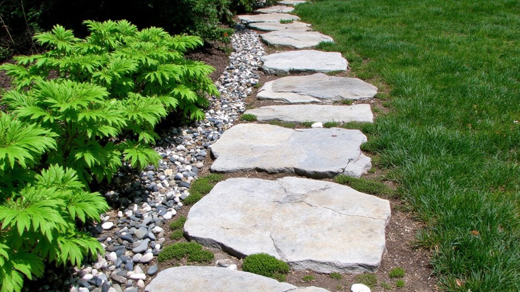 charming garden navigation pathway