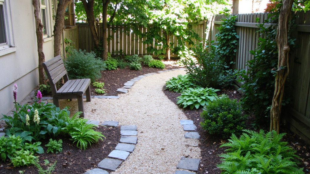charming pathway with pavers
