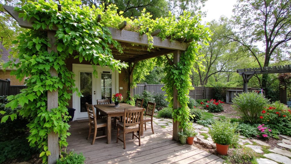 charming pergola enhances outdoor space