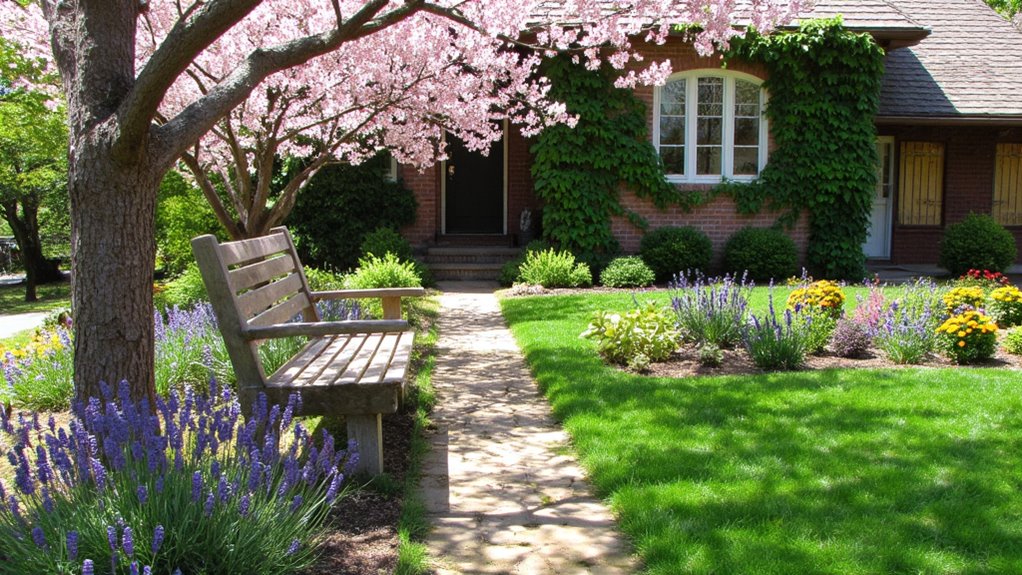 charming rustic garden bench