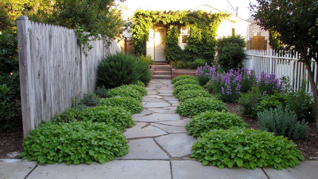 charming rustic garden pathway