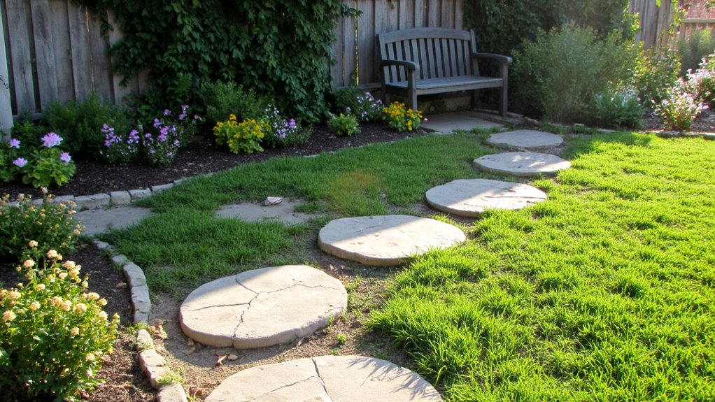 charming stepping stone pathway