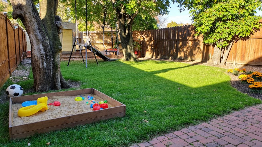 child friendly garden playspace