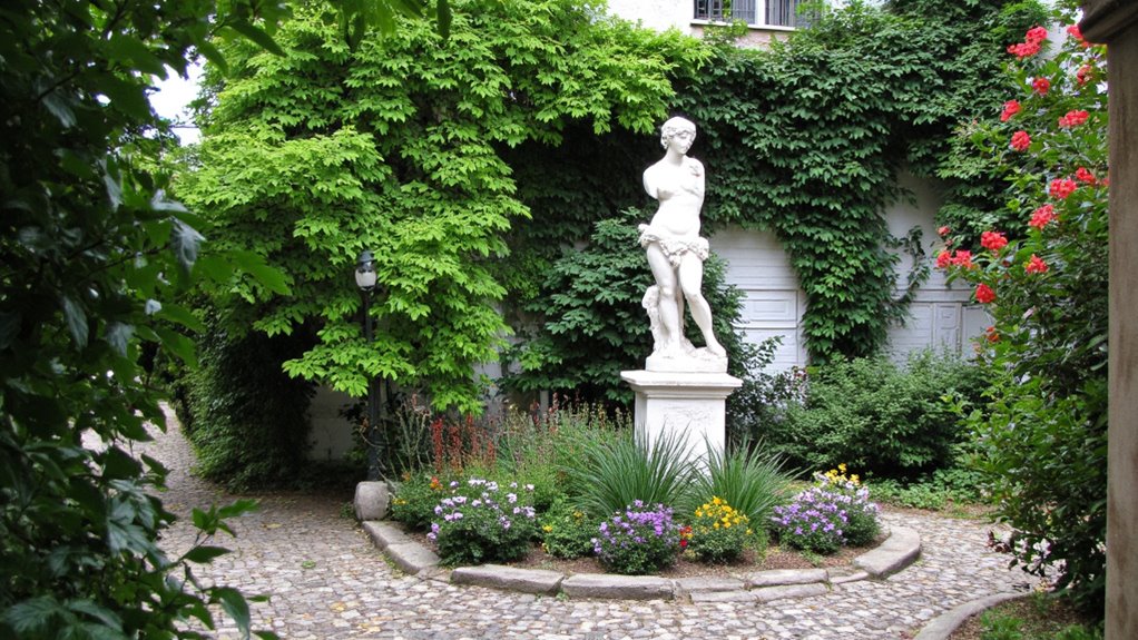 classic statues enhance elegance