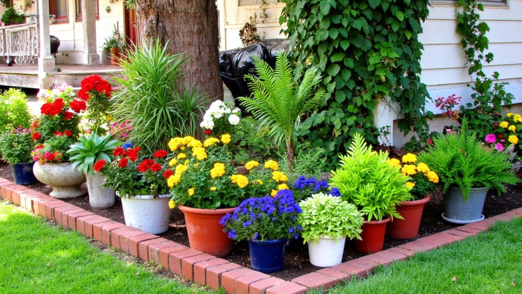 colorful container garden flexibility