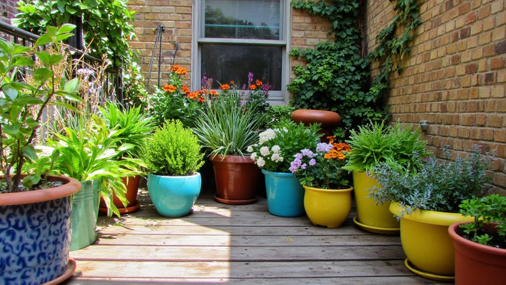 colorful containers enhance spaces