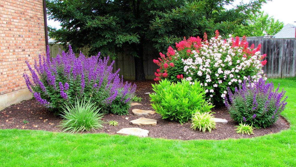 colorful flowering plants arrangement