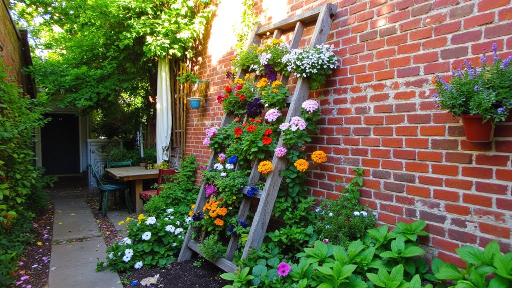 colorful vertical flower gardens